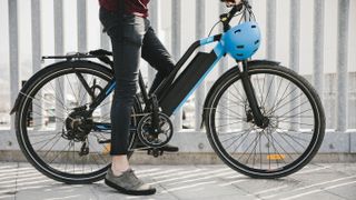 Electric bike and rider