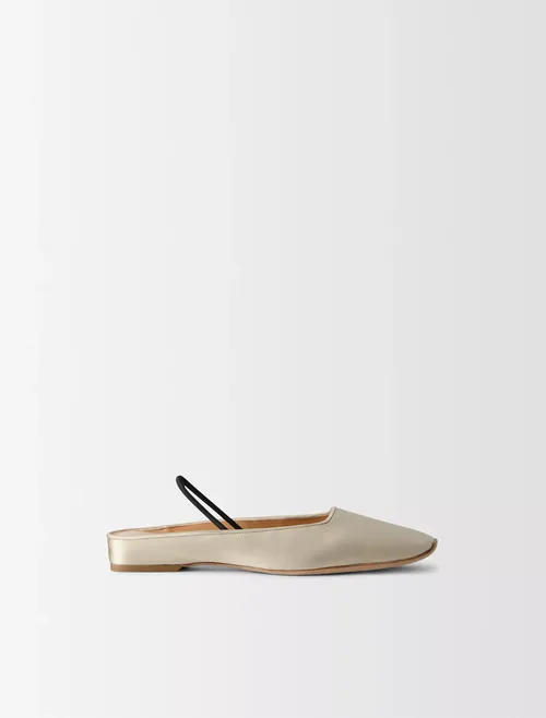 Kate Silk Satin Ballerina Flat