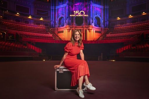 Proms presenter Katie Derham, at the Royal Albert Hall.