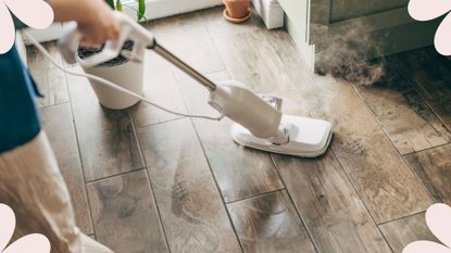 picture of woman mopping her floors