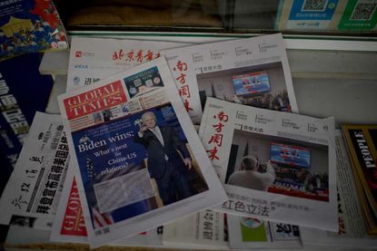 Chinese media declares Biden win