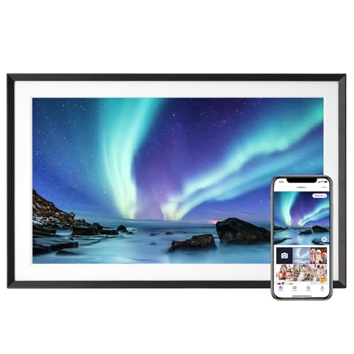 Euphro 15.6'' Digital Picture Frame With 1920x1080 Ips Touch Screen, Smart Digital Photo Frame With 32gb Storage, Easy Setup to Share Photos/videos Via Free App