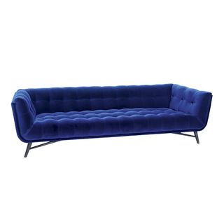 Roche Bobois Profile Sofa in Cabaret Blue