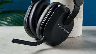 A black Turtle Beach Stealth 500 wireless gaming headset