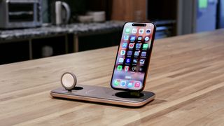 Satechi Qi2 Trio Wireless Charging Pad in table top.