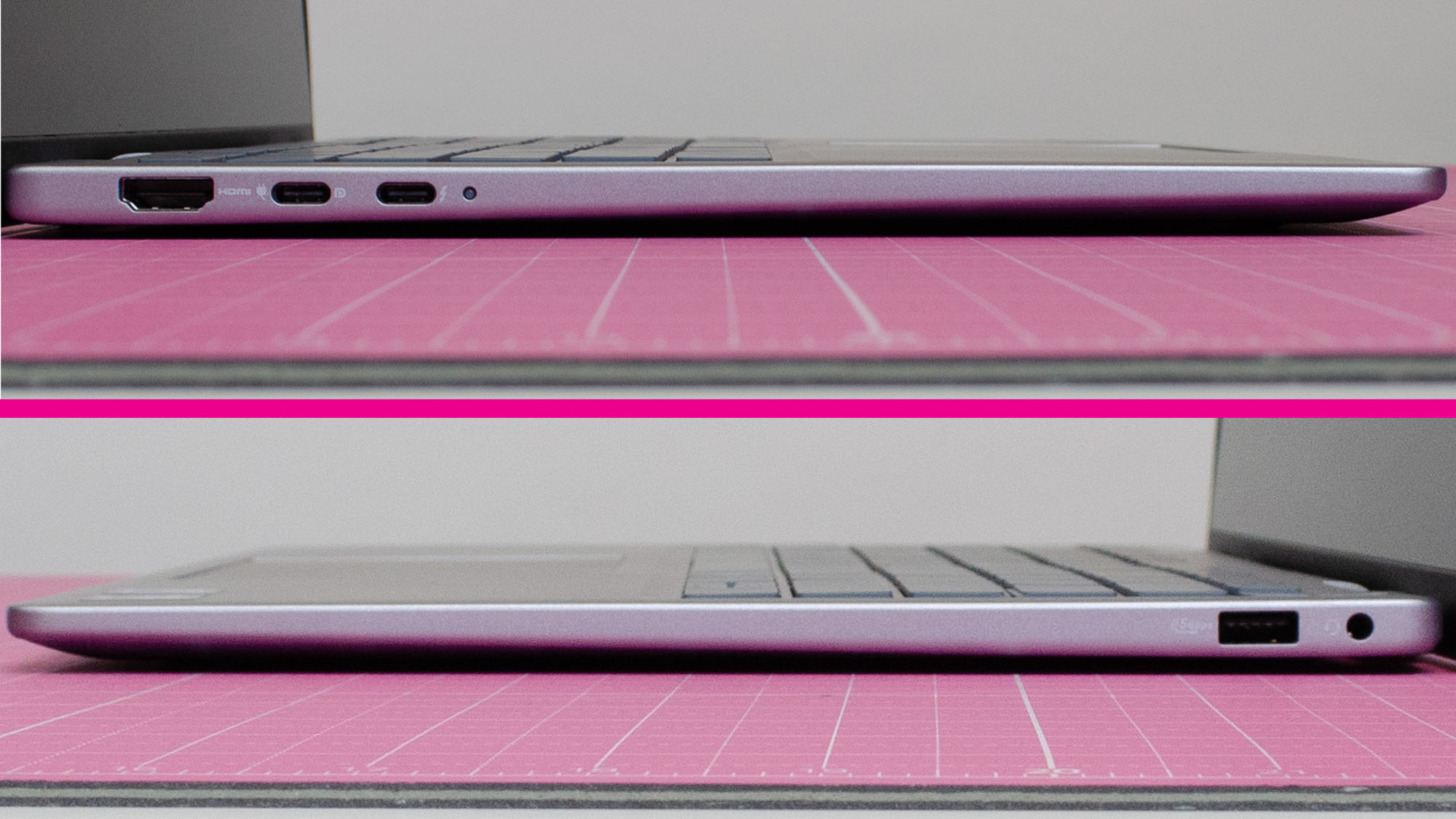 The ports on the Dell 14 Plus 2-in-1