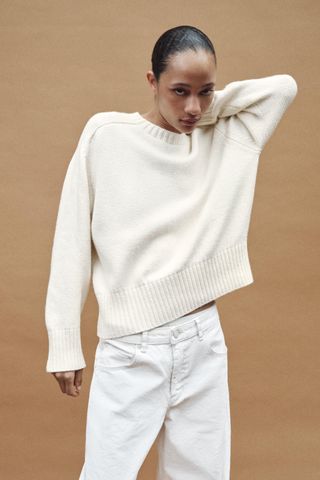 Plain Knit Sweater