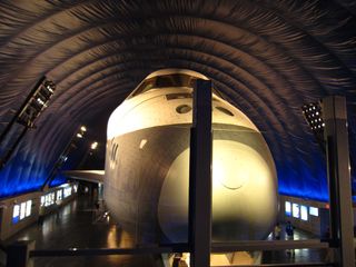 Shuttle Enterprise's Nose in the Intrepid Museum