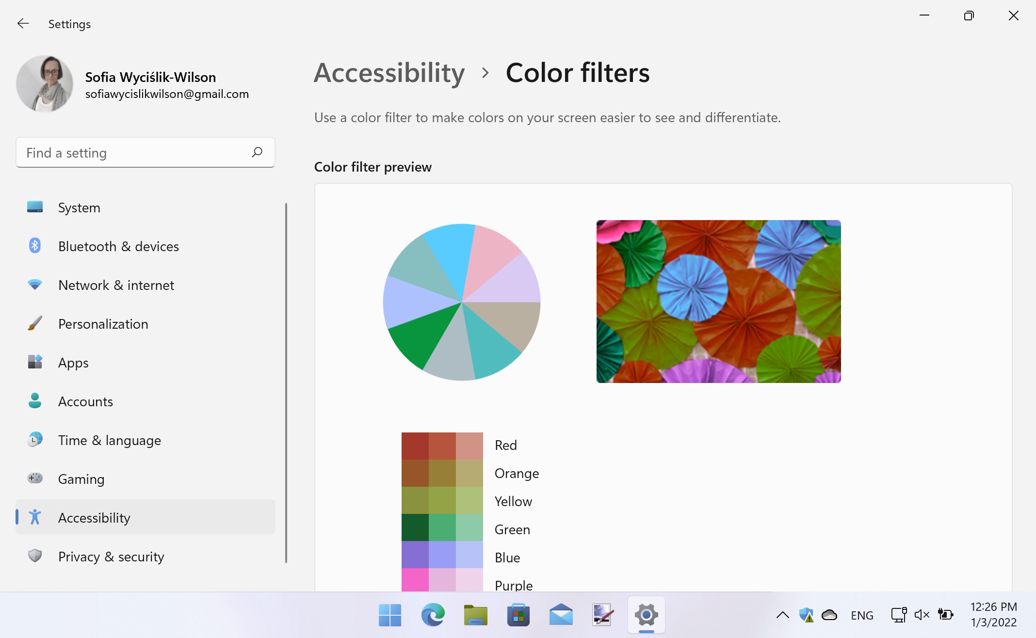 Windows 11 access options