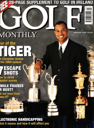 Tiger Woods front cover from Golf Monthly archive