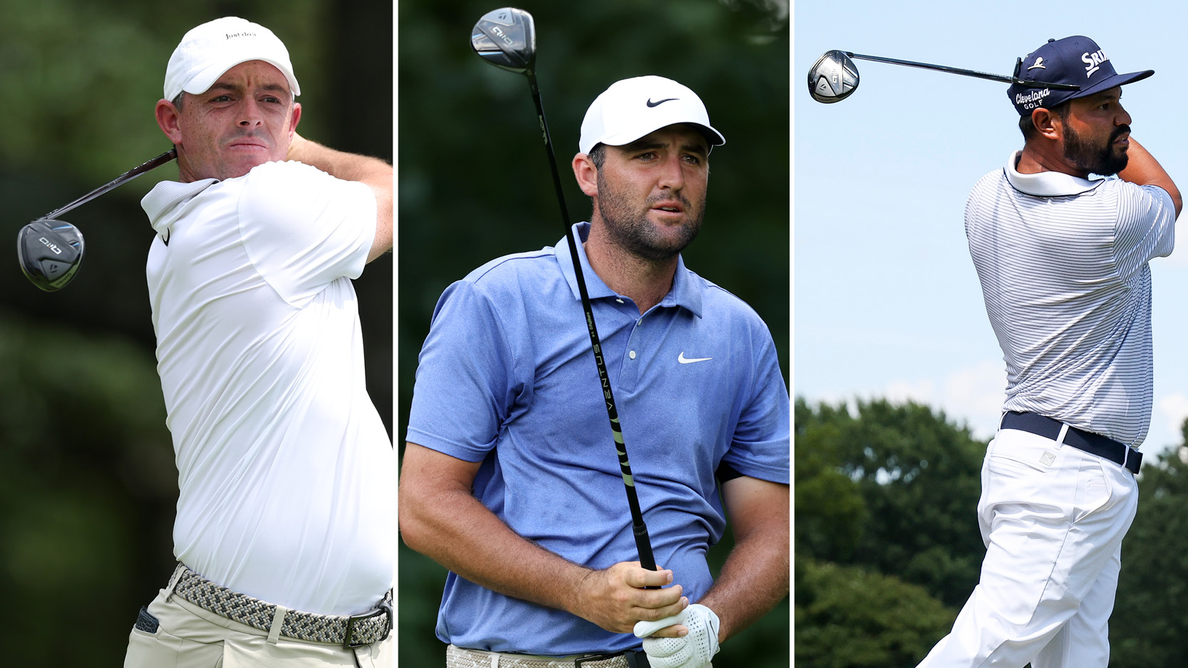 Rory McIlroy, Scottie Scheffler and JJ Spaun hit fairway woods