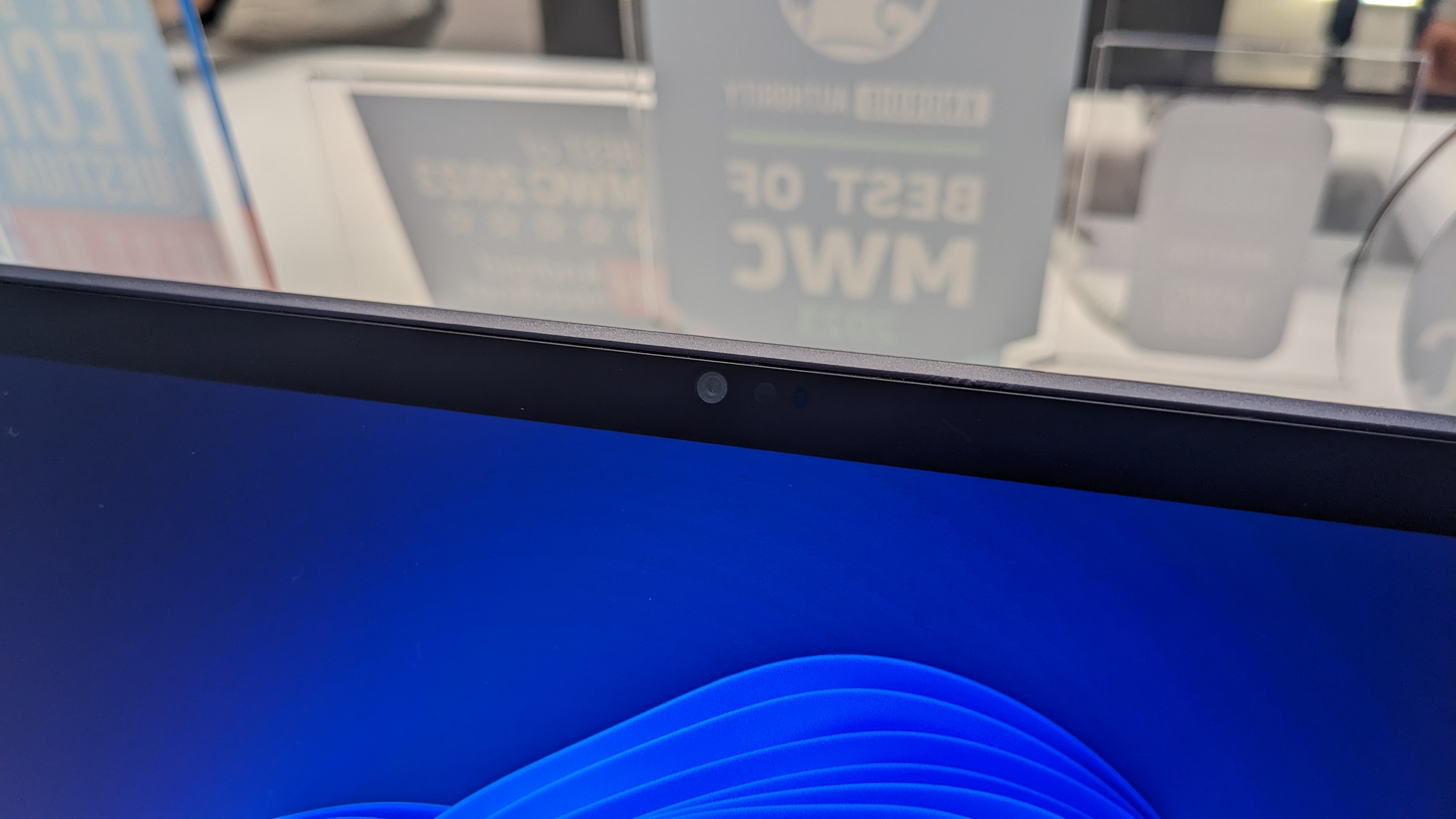 The TCL Book X12 Go, pictured on the TCL stand at MWC 2023.