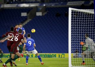 Lewis Dunk's header earned Brighton a point