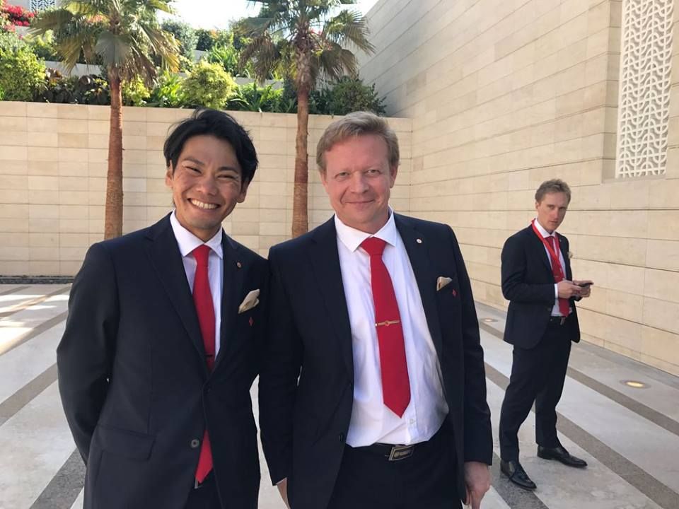 Yukiya Arashiro at the presentation