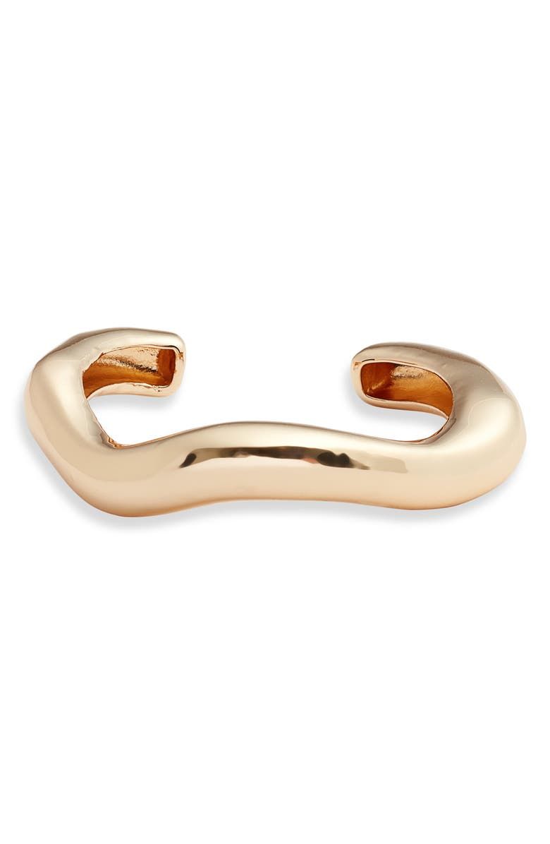 Rounded Wavy Cuff Bracelet