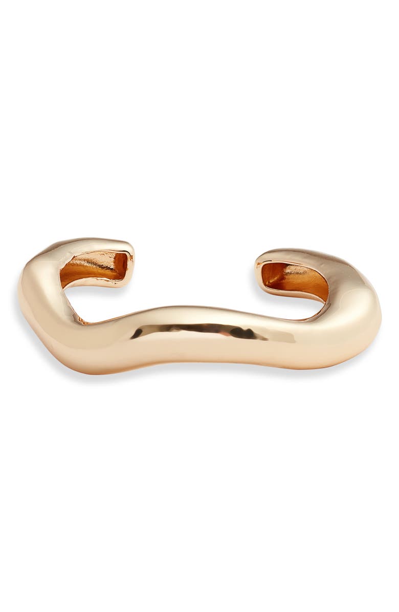 Rounded Wavy Cuff Bracelet