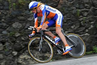 Robert Gesink (Rabobank) had hoped to show his time trialing improved, but was 2:49 down on Martin.