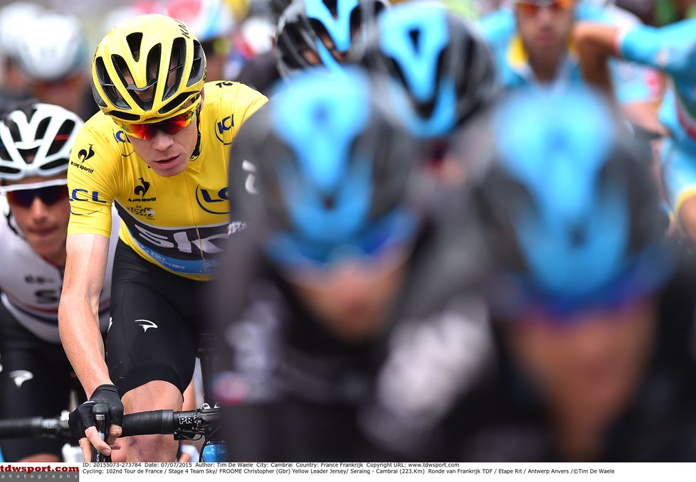 Chris Froome has his teammates to keep him out of trouble