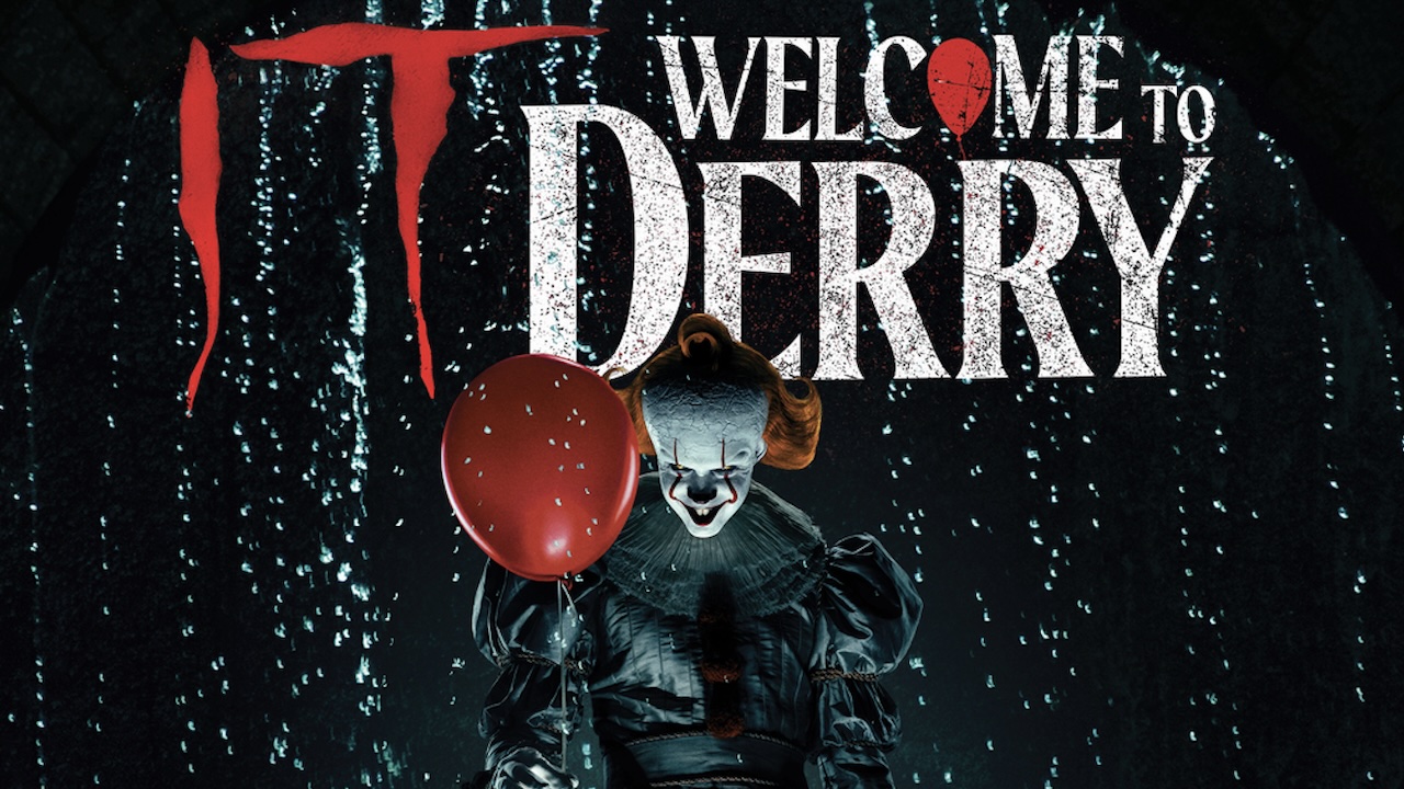 Pennywise with Balloon in IT: Welcome to Derry poster
