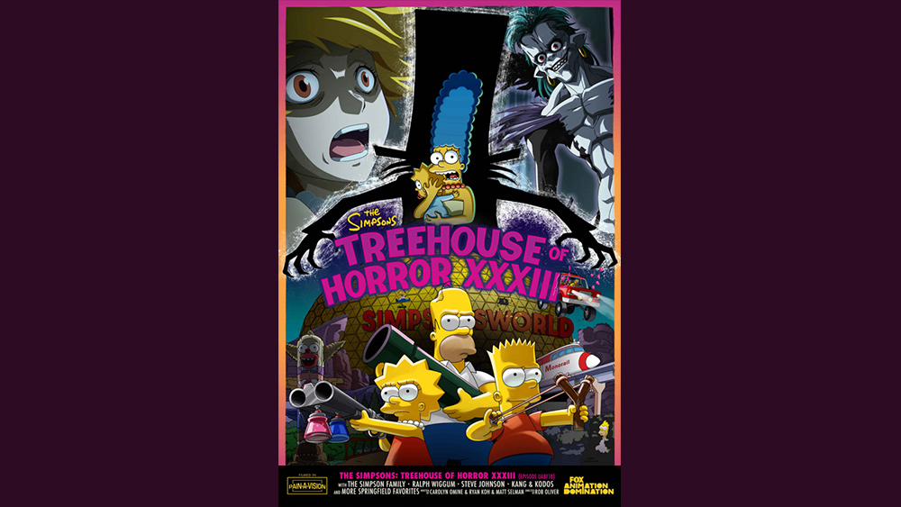 Poster for The Simpsons Treehouse of Horror XXXIII