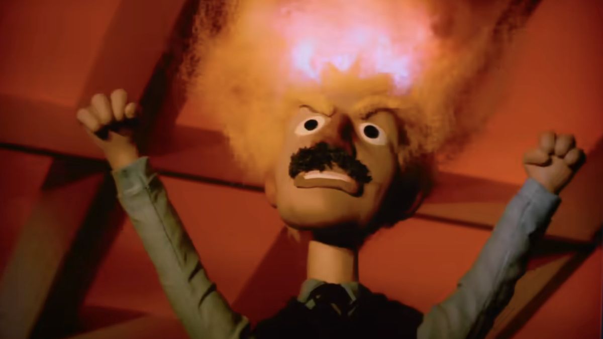 Stop-motion Irving&#039;s head exploding in fire in Severance Season 2 premiere