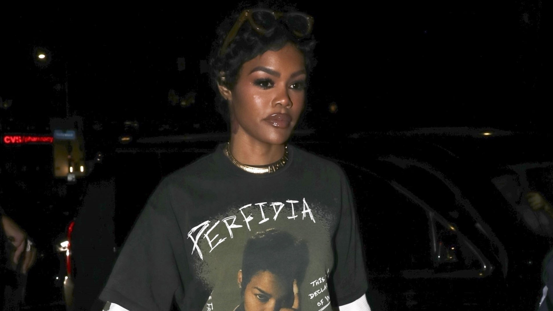 Teyana Taylor pulled off the oversize cargo pants trend at her movie&#039;s after party