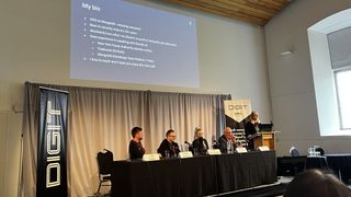 MongoDB CISO Lena Smart speaks at the Scot-Secure conference