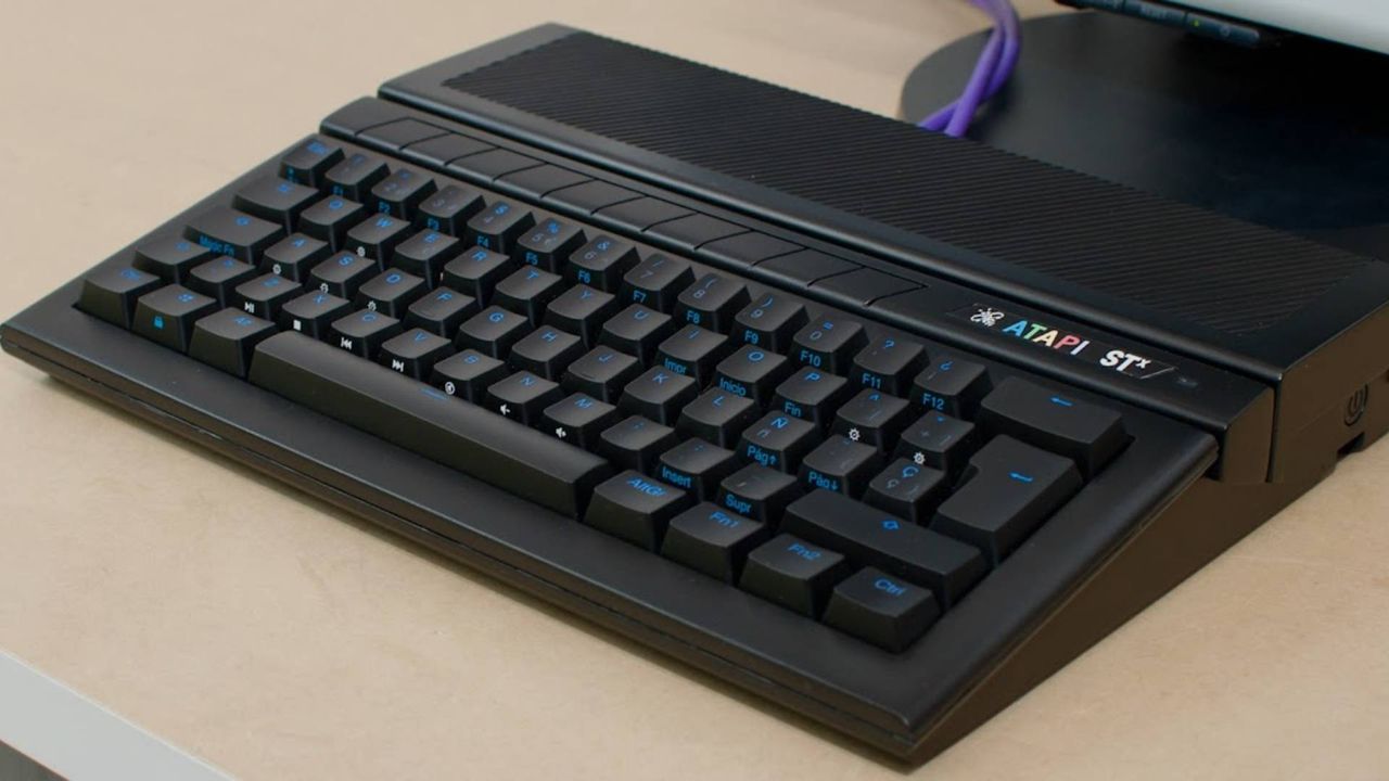 "Atapi" Atari ST mini shell in black.