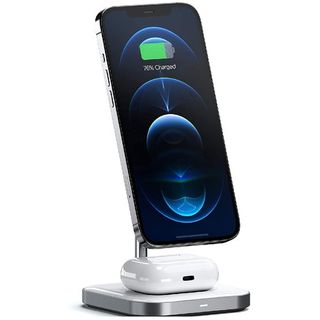 Satechi Aluminum 2-in-1 Magnetic Wireless Charging Stand