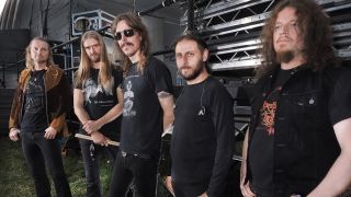 Opeth backstage Bloodstock 2015