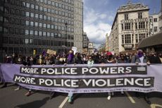 Kill the Bill protests in London in May 2021