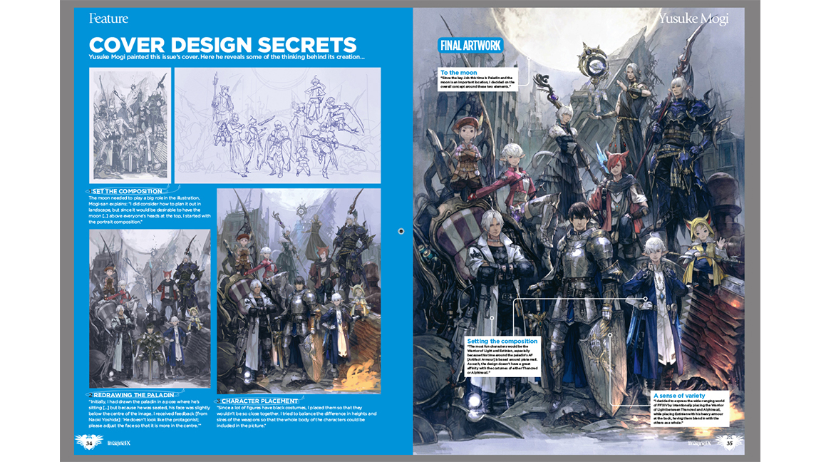 Final Fantasy XIV - making the ImagineFX cover