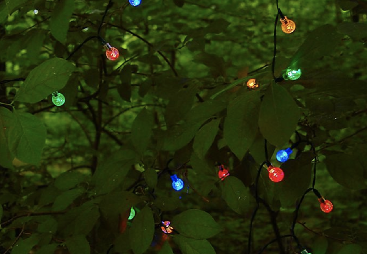 Lumabase 30 LED Bulb Solar Ball String Lights