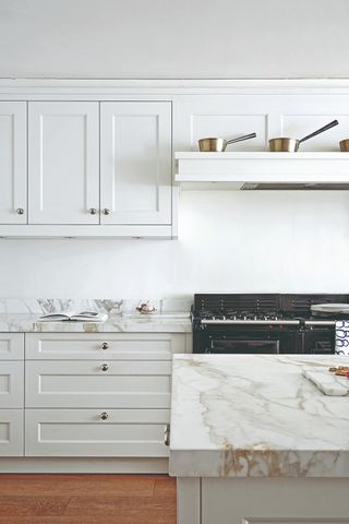 A white minimalistic kitchen