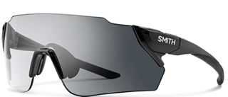 A pair of black Smith sunglasses