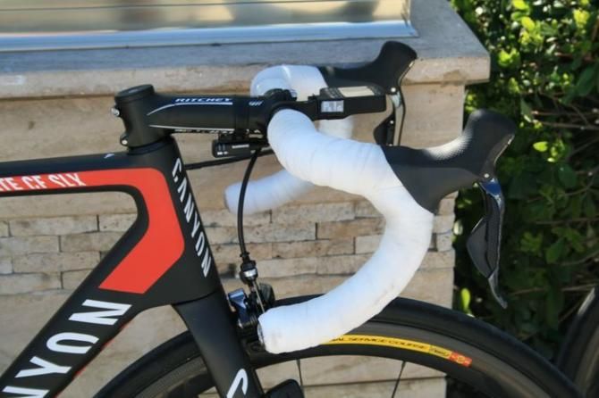 Turkey&rsquo;s roads can be as rough as, and Petr Ignatenko&rsquo;s (Katusha) bars looked plush with double-wrapped tape