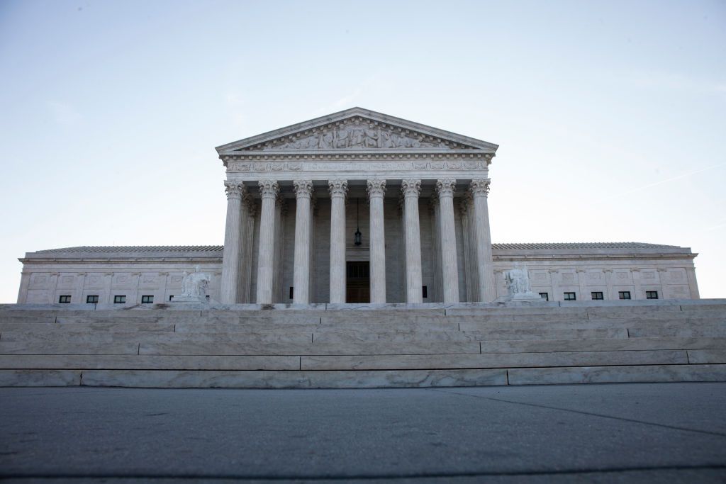 Morning light shines outside The United States Supreme Court building on March 20, 2017 in Washington, D.C