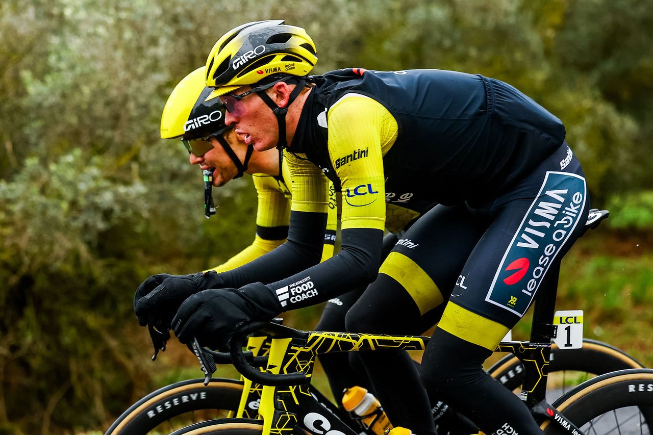 Race leader Matteo Jorgenson during stage 6