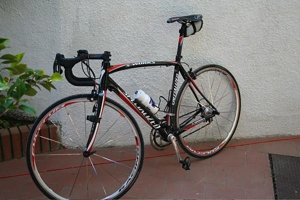 Leonardo Scarselli's bike awaits its rider