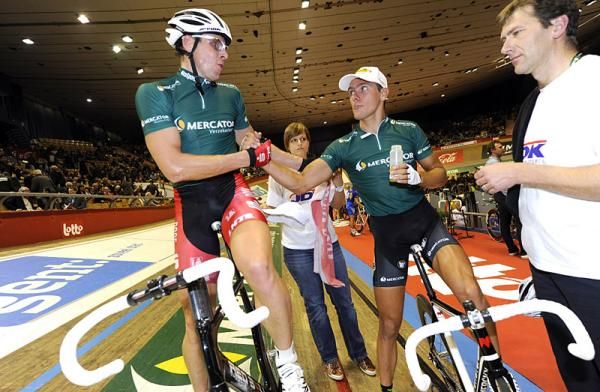 Robert Bartko and Kenny De Ketele won the team elimination.