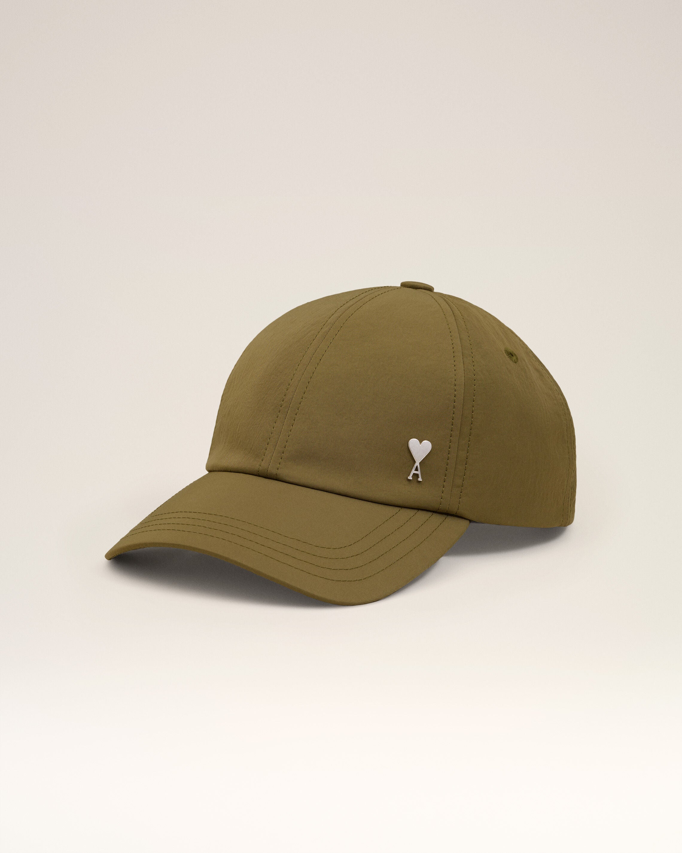 Green Nylon Ami De Coeur Stud Cap