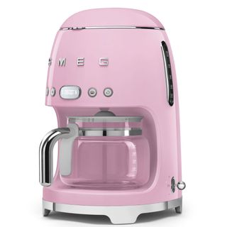 Smeg drip coffee maker in pink