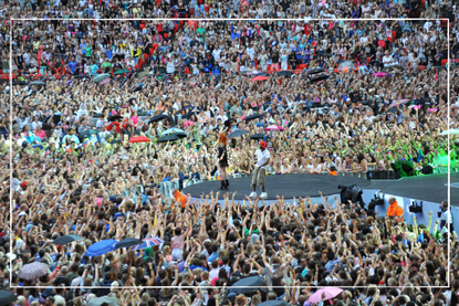 a long shot of the Capital Summertime Ball at Wembley Arena in 2010