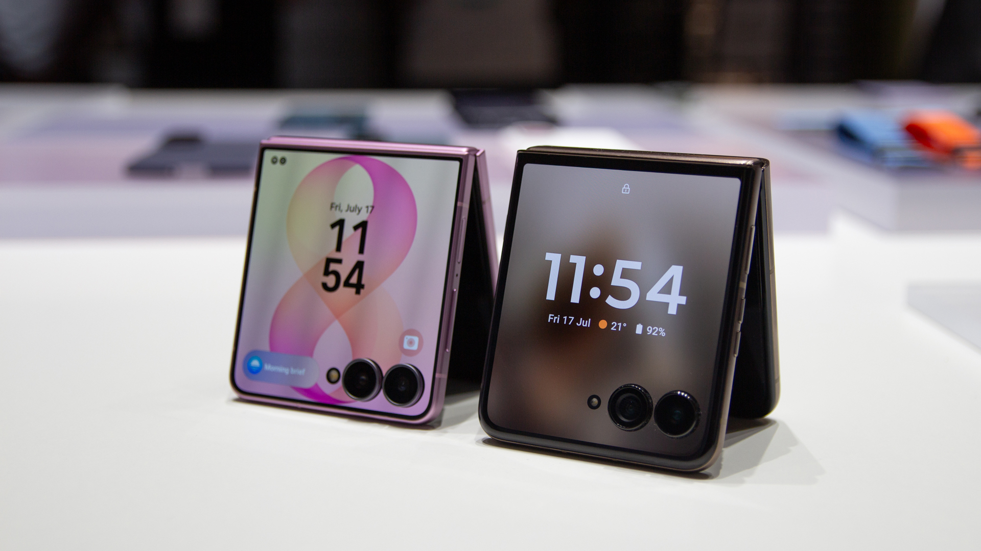 Samsung Galaxy Z Flip 8 and Moto Razr 70 Ultra