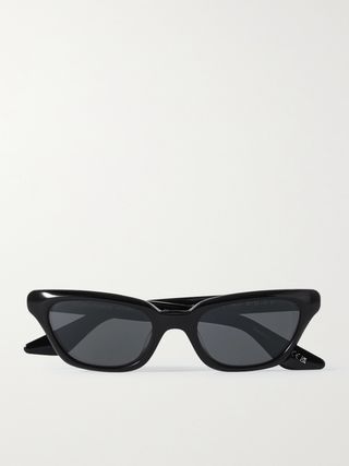 + Khaite 1983c Cat-Eye Acetate and Gold-Tone Sunglasses