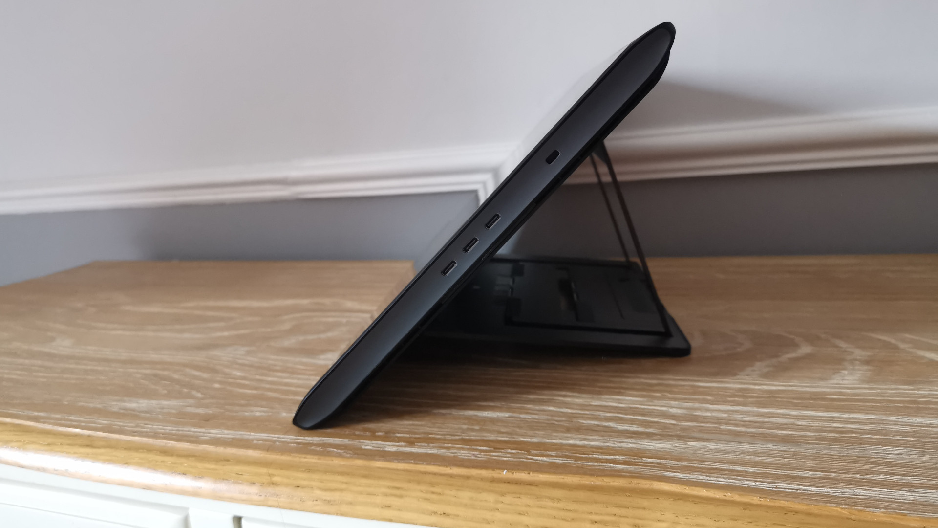 A side view of the Wacom Mobile Studio Pro