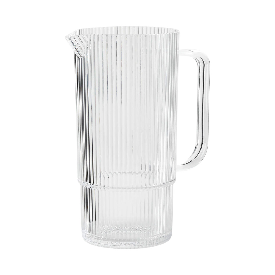 Clear acrylic pitcher with 