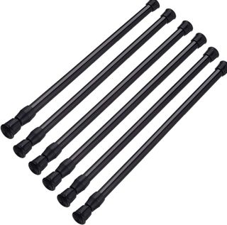 SIQUK 6 Pack Cupboard Bars Adjustable Spring Tension Rods