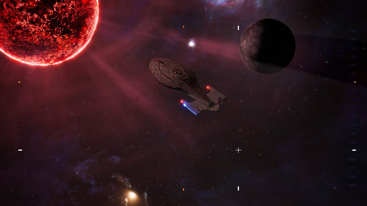 Screenshot from Star Trek Voyager - Across The Unknown, a strategy sci-fi video game based on Star Trek Voyager.