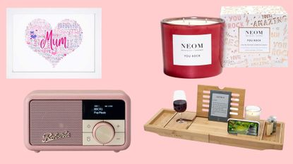 a collage of Amazon mother&#039;s day gifts